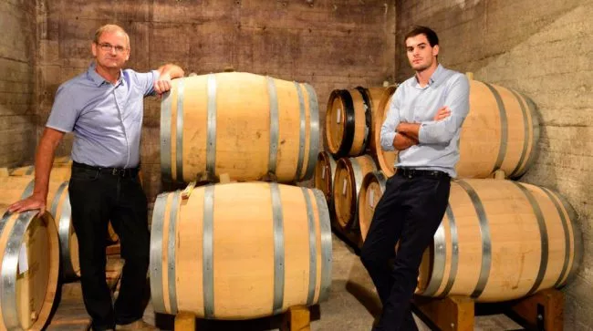 i produttori Dhondt-Grellet e botti di champagne
