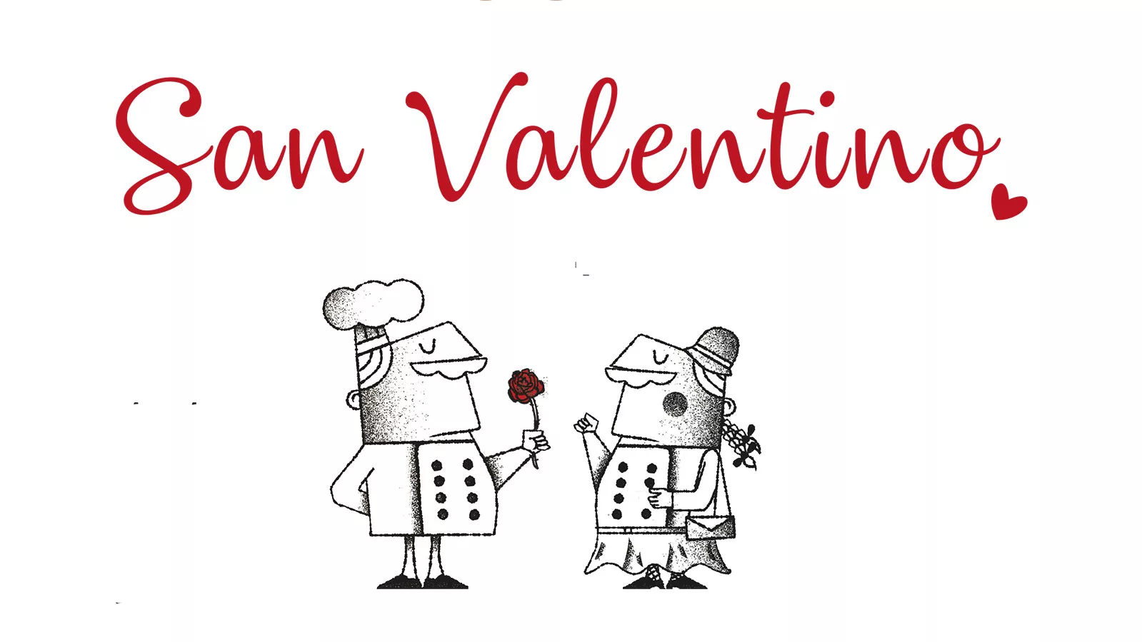 vignetta cena di san valentino