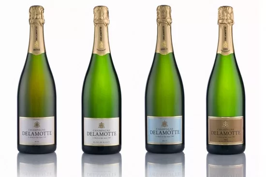 4 bottiglie di champagne delamotte