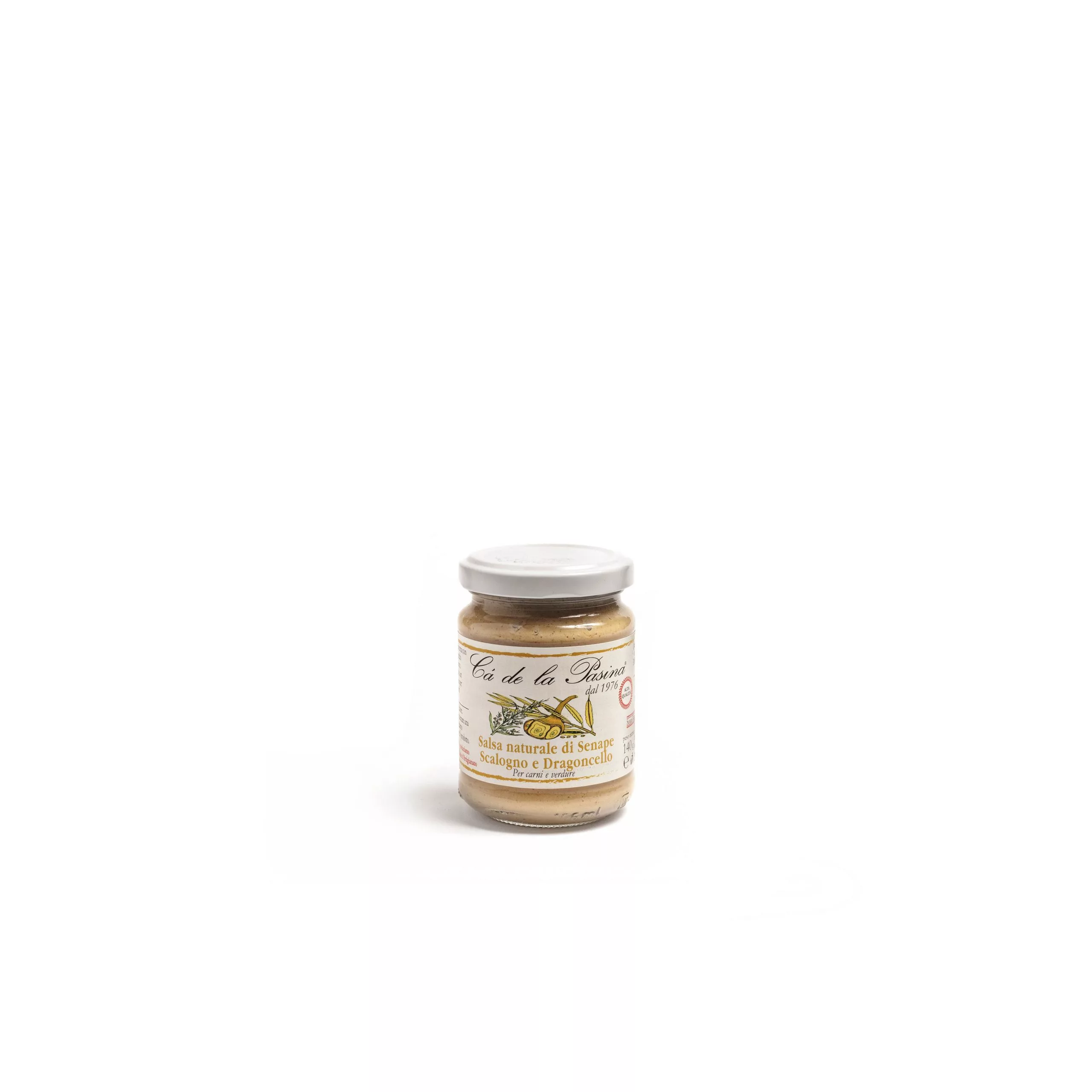 Salsa naturale di senape, scalogno e dragoncello - 140 gr