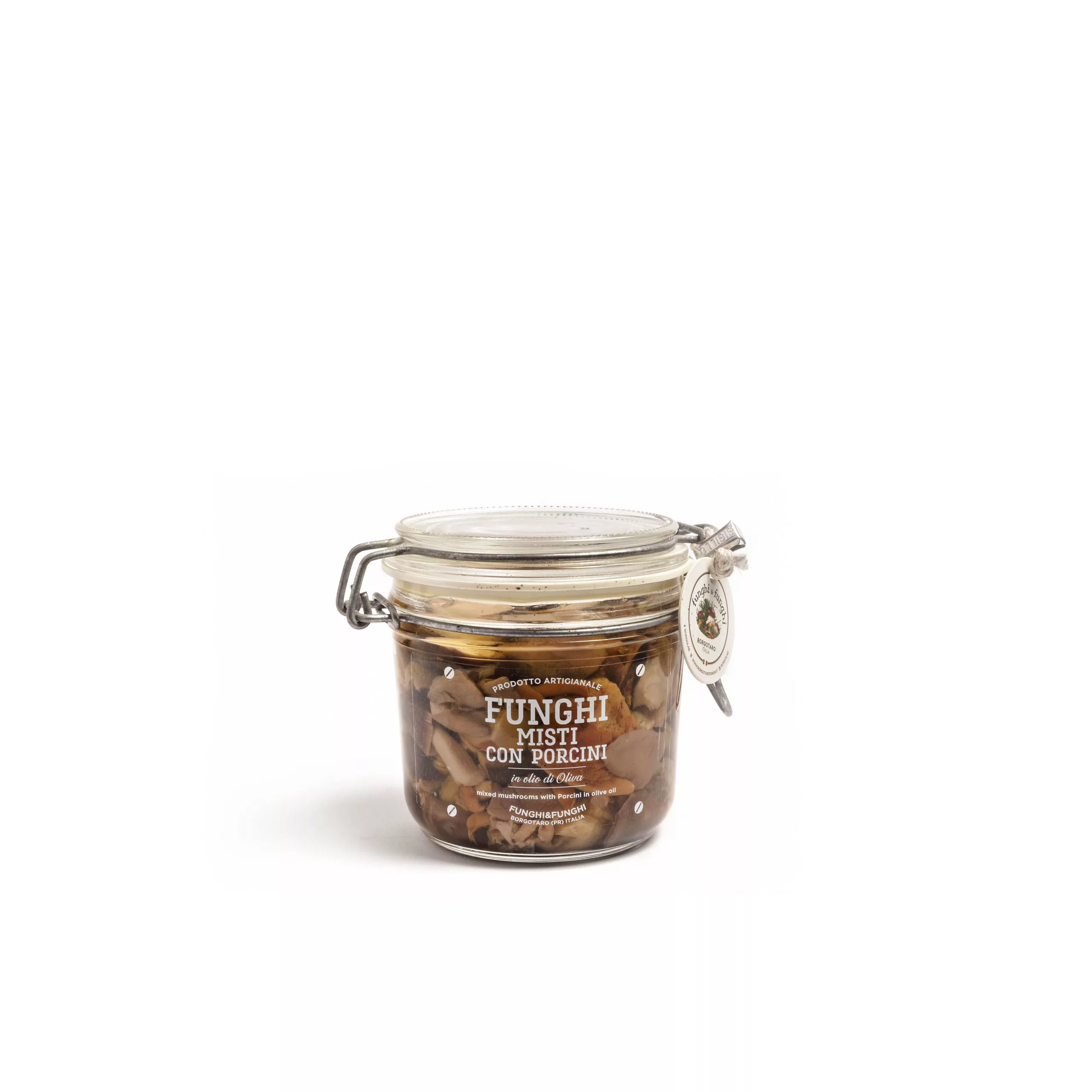 Funghi Misti con Porcini in Olio Oliva gr 370 BORGOLAB