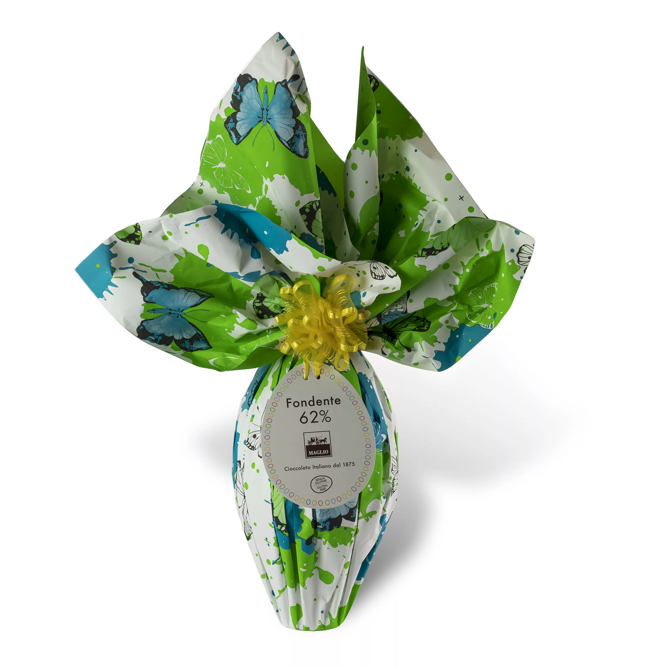 Uovo cioccolato fondente 62% Naby blue green