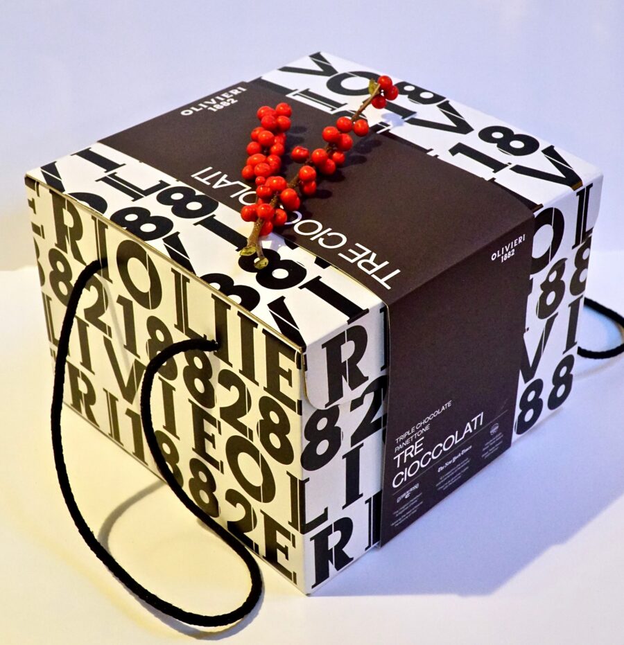 PANETTONE AI 3 CIOCCALATI NATALE OLIVIERI 1882