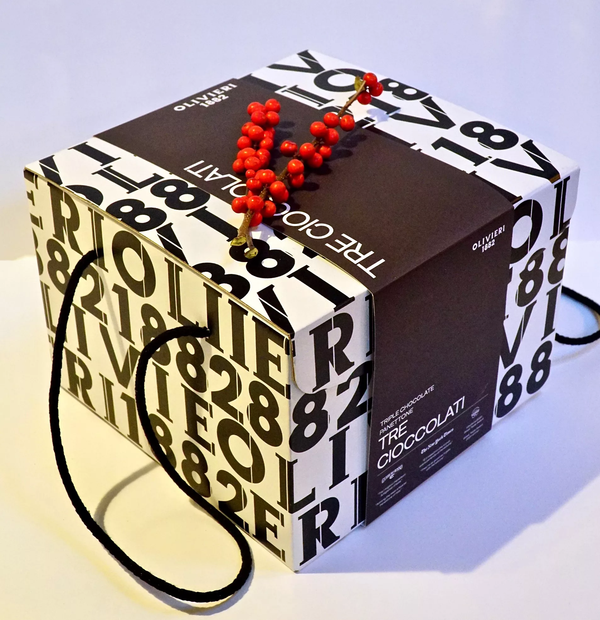 PANETTONE AI 3 CIOCCALATI NATALE OLIVIERI 1882